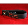 FIAT 500 Trunk Handle / Pull Strap - Black w/ Red Stitch and a Red 500 Logo